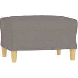 vidaXL Kavč trosed s stolčkom za noge taupe 180 cm blago | Shoptok.si