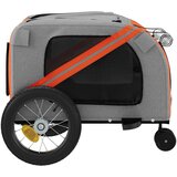 Prikolica za bicikl za ljubimce narančasto-crna tkanina/željezo | shoptok.hr