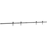 Komplet kliznih vrata ormarića 244 cm ugljični čelik | shoptok.hr