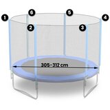  Mreža za trampolin na otvorenom 312cm 10ft neo-sport | shoptok.hr