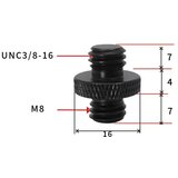 INF 5 kosov 3/8" moški moški vijačni adapter za stojalo za nosilec za kamero M8, (21579434) Cene
