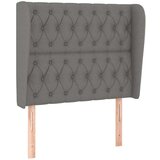  Uzglavlje s ušima tamnosivo 103x23x118/128 cm od tkanine | shoptok.hr