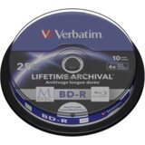 Verbatim 1x10 M-Disc BD-R BluRay 25GB 4x Speed Cakebox printable | shoptok.hr