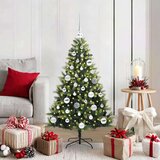 vidaXL Umjetno rasklopivo božićno drvce 150 LED-a Zelena 120 cm | shoptok.hr