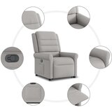  Naslanjač s funkcijo vstajanja sivo blago | Shoptok.si