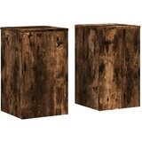Furnova Stojalo za rastline 2 kosa dimljeni hrast 30x30x50 cm inž. les, (22014435) | Shoptok.si