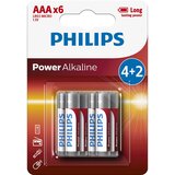 Philips LR03P6BP/10 - 6 kom alkalnih AAA baterija POWER ALKALINE 1,5 V 1150 mAh | Eponuda.com