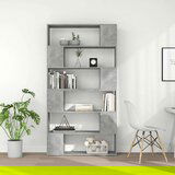 vidaXL Ormarić za knjige / sobna pregrada boja betona 100x24x188 cm | shoptok.hr