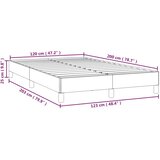  Okvir kreveta bez madraca svjetlosivi 120 x 200 cm baršunasti | shoptok.hr