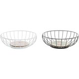 Posuda za Voće DKD Home Decor Pisana Metal Drvo MDF 28 x 28 x 11 cm (2 kom.) | shoptok.hr
