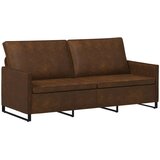 SOFA za 3 osobe Smeđa 190 x 81 x 82 cm Umjetni sued | shoptok.hr