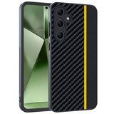 CARBON FIBER Texture maska za Samsung Galaxy S25+ - Black Yellow | Eponuda.ba