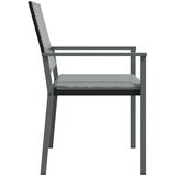  Vrtne stolice s jastucima 4 kom crne 54x62,5x89 cm poliratan | shoptok.hr