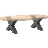  Noge za stolić u obliku slova X 2 kom antracit 60x(30-31) cm | shoptok.hr