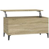 The Living Store Klubska mizica sonoma hrast 90x44,5x45 cm inženirski les - Klubska Mizica, (21421319) | Shoptok.si