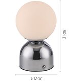 SCHÖNER WOHNEN 19218-17 - LED prigušiva stona lampa RUDI LED/1,2W/5V sjajni hrom | Eponuda.com