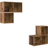 vidaXL Set TV omar 4 pcs Stari les 37 x 37 x 72 cm Konstruiran les | Shoptok.si