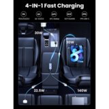 Ugreen 150W avto polnilec s 4 priključki | Shoptok.si
