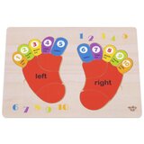 Tooky Toy Igračka drvene puzzle uklopi stopala TKG029 | Eponuda.ba