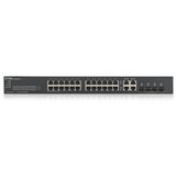 Zyxel Switch 24x1000Mbps + 4xGigabit kombinirani SFP+, upravljivo metalno kućište, rack (24xGbE priključak), GS1920-24V2-EU0101F | shoptok.hr