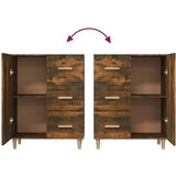  Komoda dimljeni hrast 69,5x34x90 cm inženirski les, (20601141) | Shoptok.si