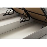 Hanah home bračni krevet motya 160 x 200 light grey