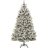  Umjetno božićno drvce Zelena i bijela 240 cm PVC i metal | Eponuda.com