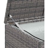  Vrtna kutija za pohranu siva 120 x 50 x 60 cm od poliratana | shoptok.hr