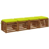  Jastučići za sjedalo od 4 dijela SOEST 4 kom. 100% poliester | shoptok.hr
