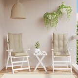  The Living Store Blazine za stole 2 kosa bež oxford tkanina - Blazina Za Stol Z Visokim Naslonjalom, (21447918) Cene
