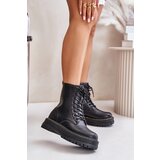 EVENTO Insulated ankle boots Workery made of eco leather with a zipper black Naléli | Eponuda.ba