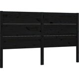 Maison Chic posteljno vzglavje - vzglavna omarica - nočna omarica črno 206x4x100 cm trdna borovina, (21706477) | Shoptok.si