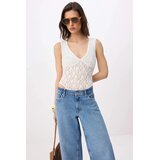 TRENDYOLMILLA Ženski bodi TWOSS26BD00022, Beli Cene