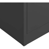 vidaXL omara s ključavnico antracitna 90x40x180 cm jeklo | Shoptok.si