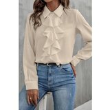 Fenzy Elegantna Srajca Z Volančki, Bež | Shoptok.si