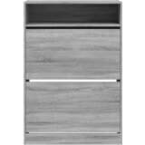 Ormarić za cipele s 2 ladice siva boja hrasta 80 x 34 x 116 cm | Eponuda.ba