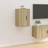  Zidni TV ormarići 2 kom boja hrasta sonome 40 x 34,5 x 60 cm | shoptok.hr