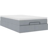 vidaXL okvir za krevet s madraca svjetlosivi 120x190 cm od tkanine | shoptok.hr