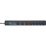 Brennenstuhl 1159490936 Main-Follow 8-kratni antracitna vtičnica 1 kos, (20457991) | Shoptok.si