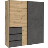 Gent garderobna omara WINN 2 W2QS823E71-C752, temno siva | Shoptok.si