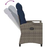  Vrtni Stol 2 pcs siva in mornarsko modra 56 x 60 x 112 cm, (5000285832) | Shoptok.si