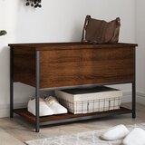 vidaXL Klupa za pohranu boja smeđeg hrasta 70x42 5x47 cm drvena cijene