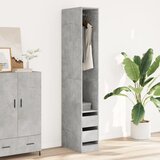  Ormar siva boja betona 30 x 50 x 200 cm od konstruiranog drva | shoptok.hr