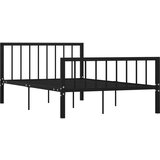  Za krevet crni metalni 120 x 200 cm | shoptok.hr
