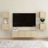  6-dijelni set TV ormarića boja hrasta sonome od iverice Cijene