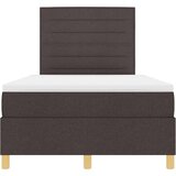  LED Box Spring Krevet Tamno smeđa 120 x 190 cm tkanina | shoptok.hr