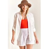 Bianco Lucci Ženska košulja 3/4 rukava 40861002, Polo kragna, Ciklama | Eponuda.com