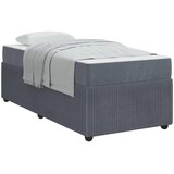  Krevetna konstrukcija Tamno siva 90 x 190 cm tkanina | shoptok.hr