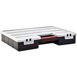 vidaXL Kutije za asortiman 2 kom s podesivim pregradama 460x325x80 mm | shoptok.hr