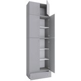 MID.YOU Omara Za Oblačila Lona Xxl, Siva | Shoptok.si